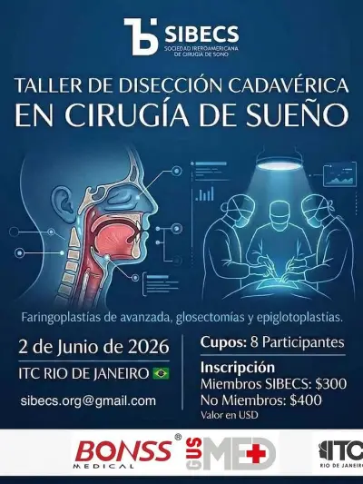 Taller de Disección Cadavérica en Cirugía de Sueño
